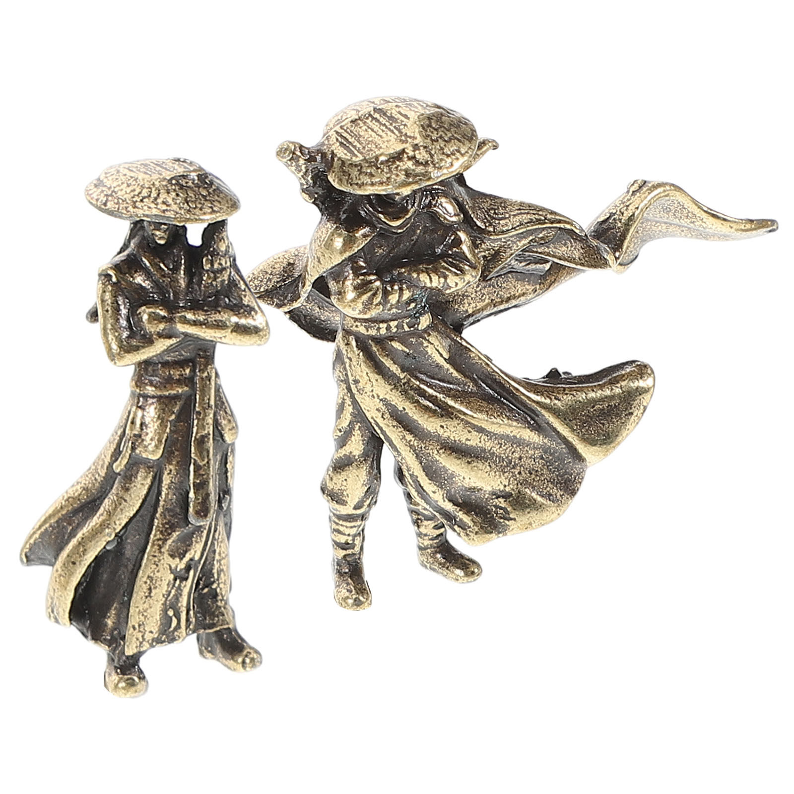 Bonsai Garden Landscape Design - 2Pcs Micro Landscape Warrior Statue Ancient