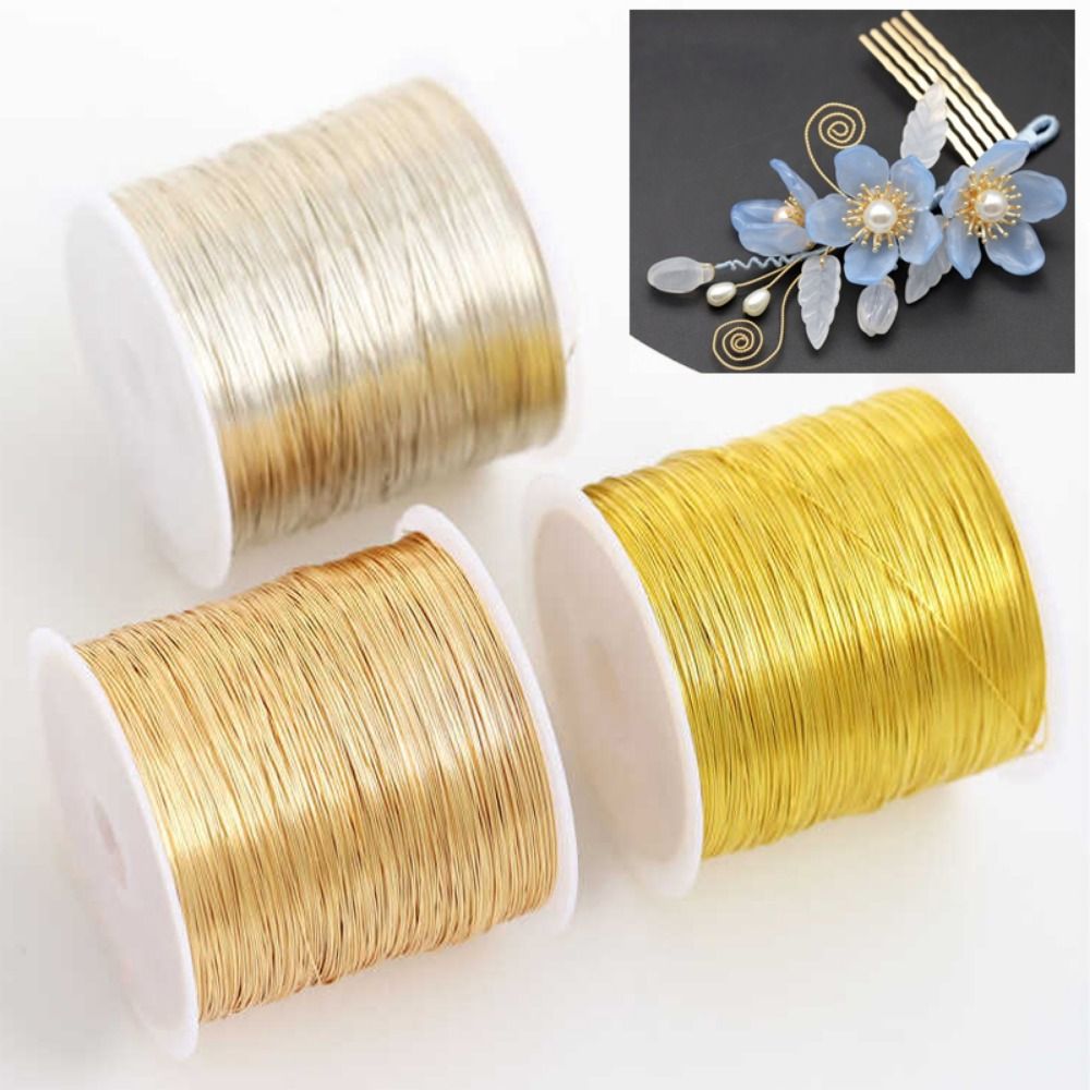 100m/roll Gold Plated Color Pr - Copper Wire Roll 评论和价格