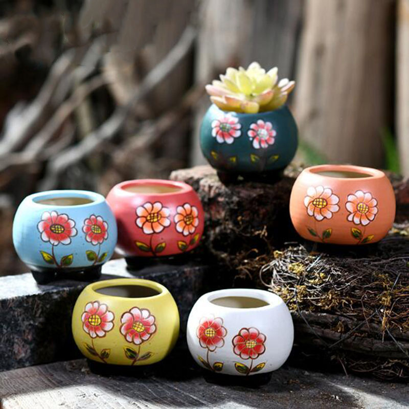 6 Pcs/Set Porcelain Handpainte - Bonsai Garden Art 评论和价格