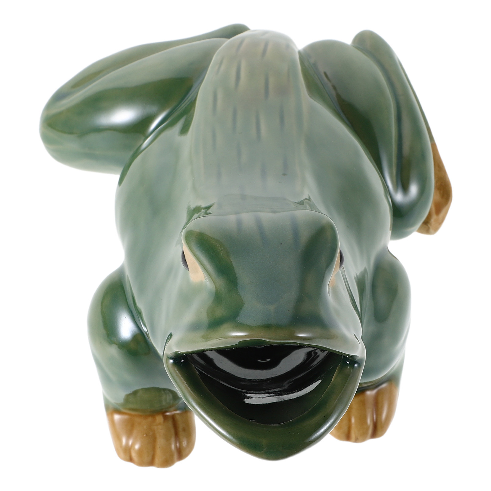Ceramic Frog Statue Realistic  - Bonsai Garden Landscape Design 评论和价格